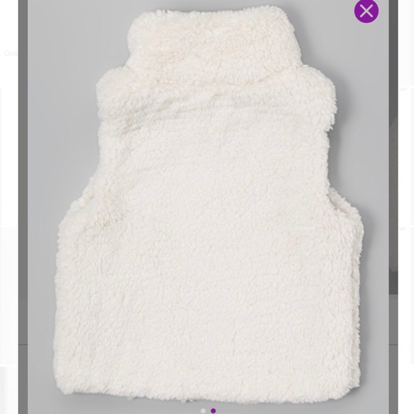 Urban Republic Cream Faux Wool Vest - Picture 4 of 4